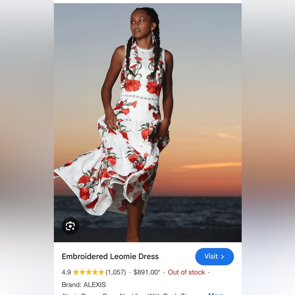 Alexis Leomie floral dress, new with tags, size small